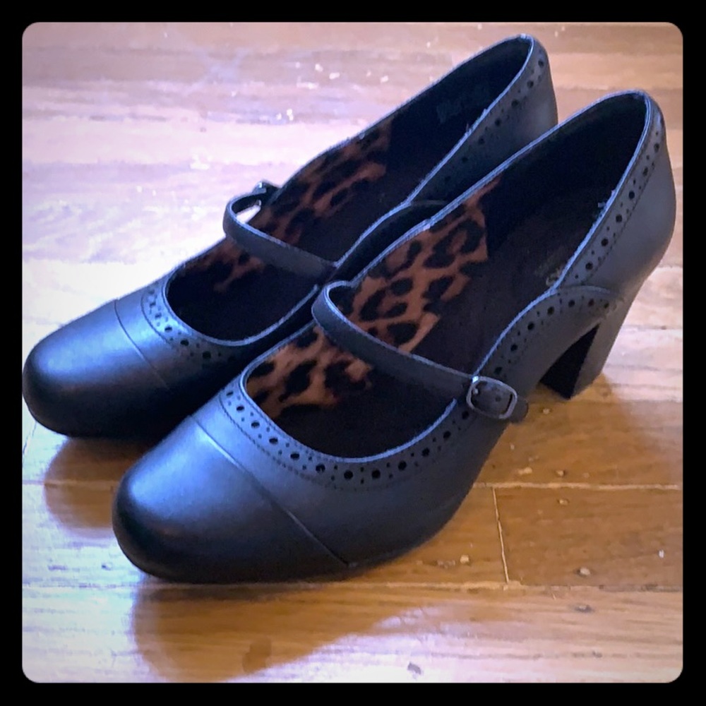 Clark Black Mary Janes